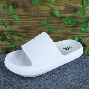 MIA Girl Women's Chunky Slide White Synthetic Sz 8 Medium Gently‎ Used 2025